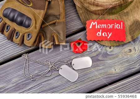 Soldier's accessories for memorial day. Soldier's accessories for memorial day. 55936468