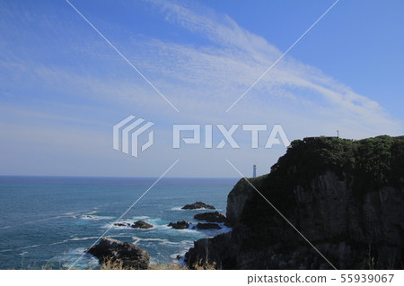 Cape Ashizuri Lighthouse and Pacific Ocean 55939067