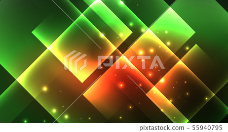 Neon geometric abstract background in hipster style on light background. Space retro design. Color Neon geometric abstract background in hipster style on light background. Space retro design. Color 55940795