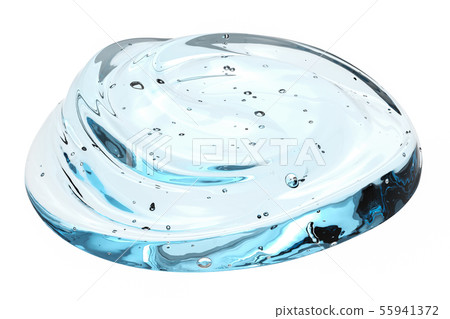 blue cosmetic gel isolated on white 55941372