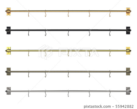 rack with hooks isolated on white 55942882