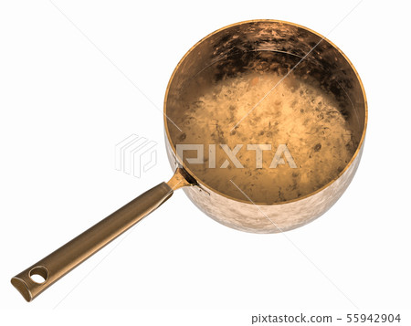 empty copper saucepan 55942904