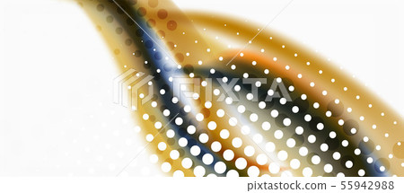 Trendy abstract wave blur pattern, multicolored lines on white background for wallpaper design Trendy abstract wave blur pattern, multicolored lines on white background for wallpaper design 55942988