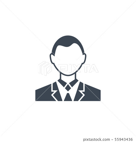 User Sign Flat related vector glyph icon. 55943436