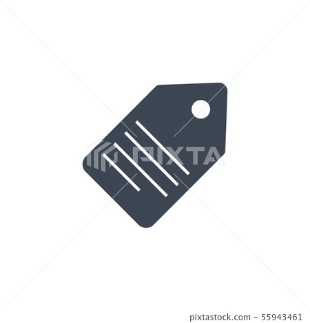 Tag related vector glyph icon. - Stock Illustration [55943461] - PIXTA
