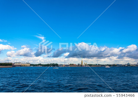 Landscape with the Peter and Paul fortress, Saint Landscape with the Peter and Paul fortress, Saint 55943466