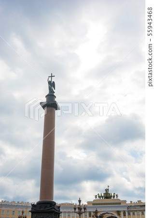Alexander column on Palace square in St. Alexander column on Palace square in St. 55943468