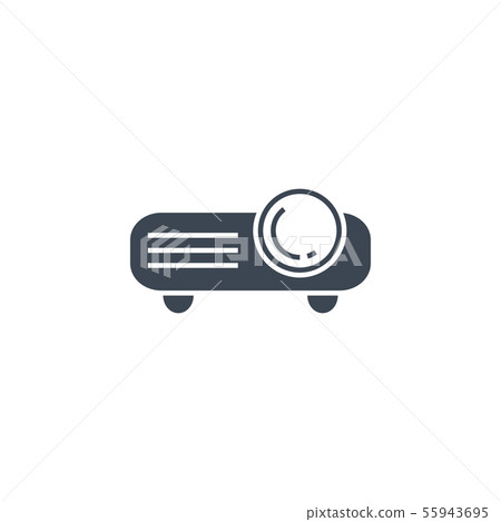 Video Projector related vector glyph icon. Video Projector related vector glyph icon. 55943695