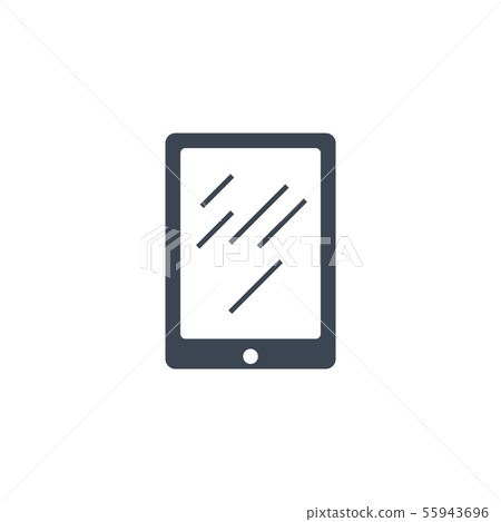 Tablet PC related vector glyph icon. Tablet PC related vector glyph icon. 55943696