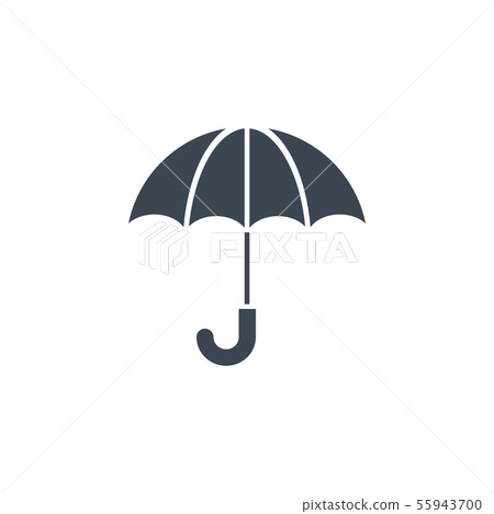 Umbrella related vector glyph icon. 55943700