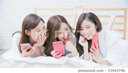 women share something and happy women share something and happy 55943746