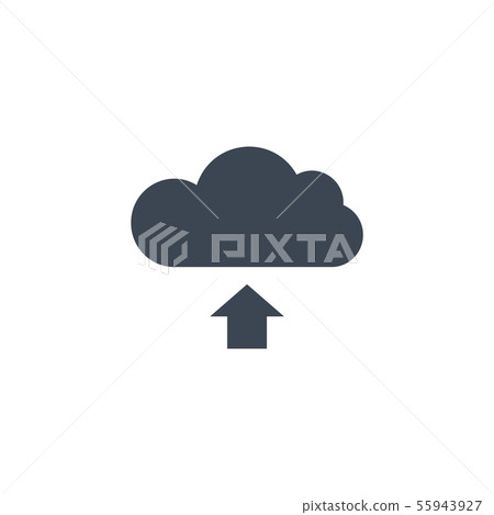 Cloud Storage related vector glyph icon. - Stock Illustration [55943927 ...