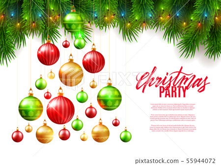 Christmas patry poster background design, 55944072