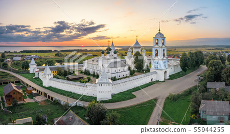 Aerial view of Nikitsky Monastery in Pereslavl Aerial view of Nikitsky Monastery in Pereslavl 55944255
