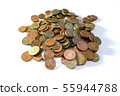 Thailand coins collection isolated on white 55944788