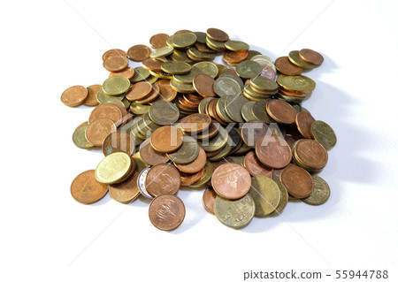 Thailand coins collection isolated on white 55944788