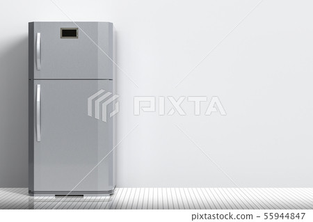 grey fridge with blank space 55944847