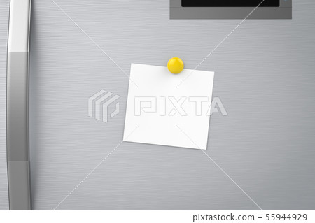 empty note on refrigerator empty note on refrigerator 55944929
