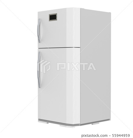 grey fridge isolated on white grey fridge isolated on white 55944959