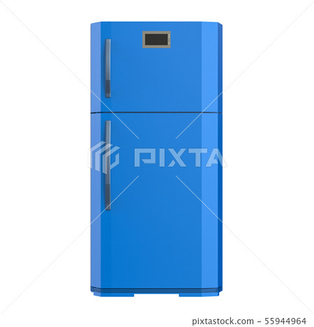 blue fridge isolated on white blue fridge isolated on white 55944964