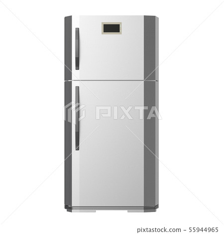 grey new fridge isolated on white grey new fridge isolated on white 55944965