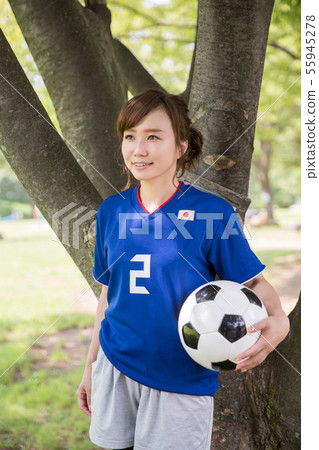 足球迷的女人 55945278