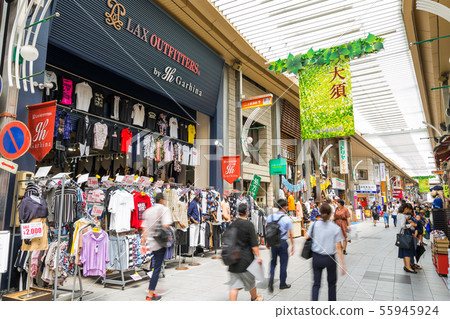 名古屋市中區大須購物街Manshoji街購物街街景LAX OUTFITTERS Osu Store 名古屋市中區大須購物街Manshoji街購物街街景LAX OUTFITTERS Osu Store 55945924