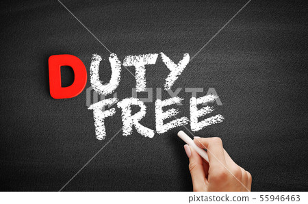 Duty free text on blackboard Duty free text on blackboard 55946463