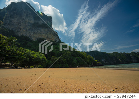 mountain on  beach in Ao nang, Krabi, Thailand 55947244