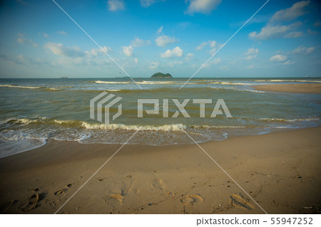 Samila Beach Songkhla View in thailand,Asia. 55947252