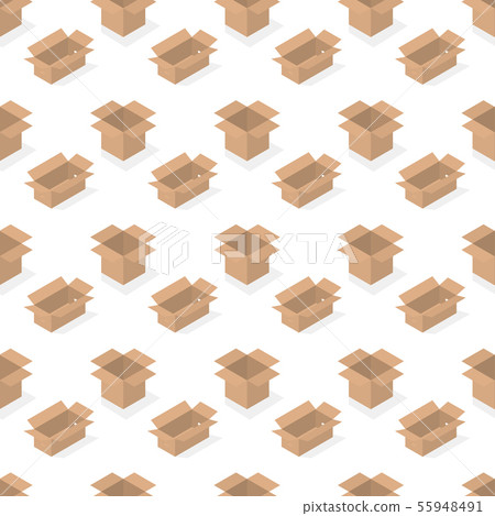 Seamless background from a set of cardboard boxes, 55948491