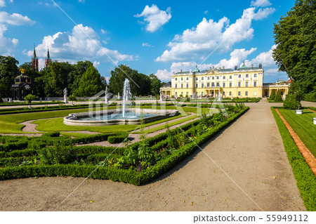Beautiful architecture of the Branicki Palace in Beautiful architecture of the Branicki Palace in 55949112