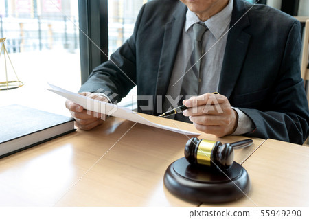 In the office of Judge or lawyer, 55949290