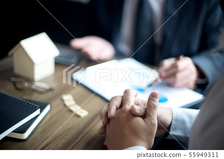Office meeting Loan business finace Office meeting Loan business finace 55949311