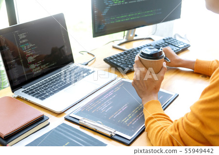 programmer work with Developing programming 55949442