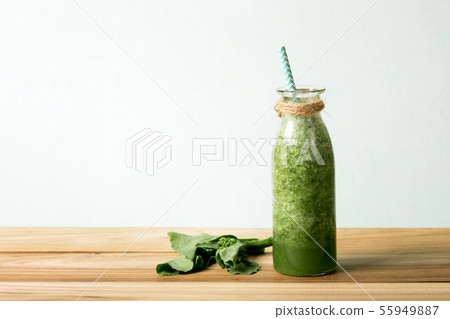 the Healthy fresh  green smoothie juice in the 55949887