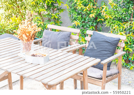 outdoor patio in garden 55950221
