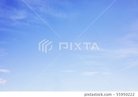 Fantastic soft white clouds against blue sky and 55950222