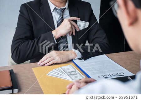 Dishonest cheating in illegal money, Businessman Dishonest cheating in illegal money, Businessman 55951671