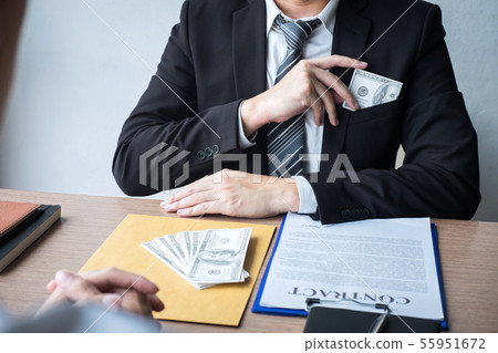 Dishonest cheating in illegal money, Businessman Dishonest cheating in illegal money, Businessman 55951672