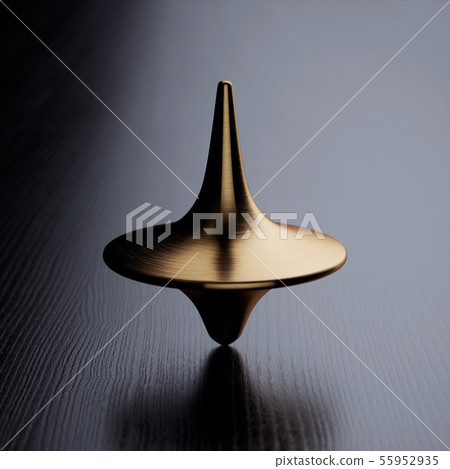 Spinning golden top 55952935