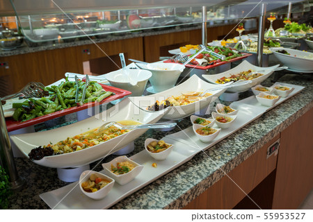 Concept of food All-inclusive buffet-style in Turkey 55953527