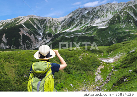 [Toyama Prefecture Japan Tourist Attractions] Mountain Girl Walking around Murodo (Tateyama Murodohira) 55954129