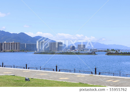 Shiga Prefecture, Lake Biwa, Biwako Flower Fountain 55955762