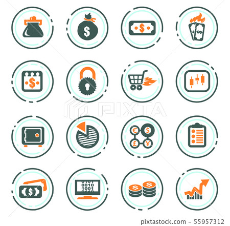 E-commers icons set 55957312