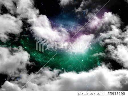 galaxy in a free space. 3D rendering galaxy in a free space. 3D rendering 55958290