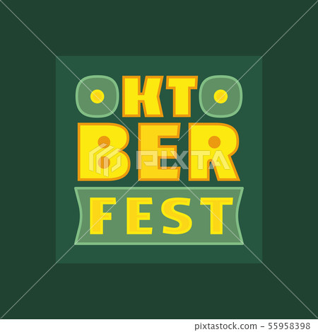 Oktoberfest hand drawn vector flat color... - Stock Illustration ...