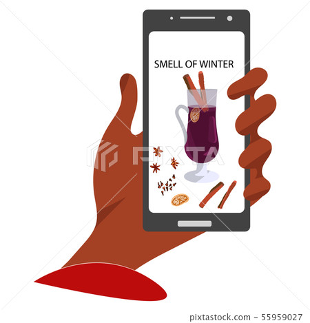 Female hand holding cup of espresso. 55959027