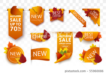Autumn sale tags 55960086