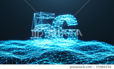 5G wireless high-speed mobile Internet. Technology concept. High speed internet. Concept smartphone 55960356